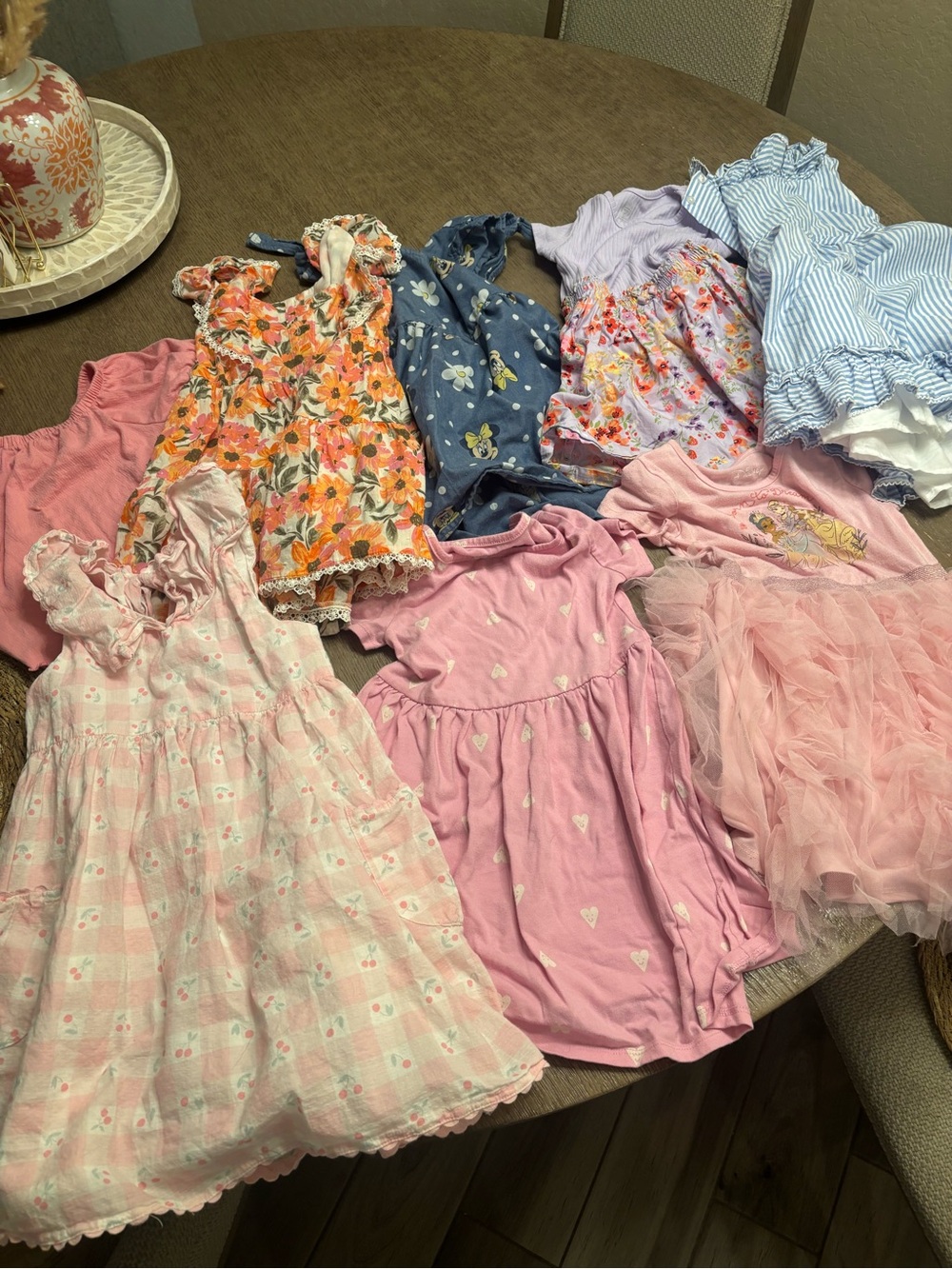 Little girl bundle dresses 4t and 5t Disney, tj maxx